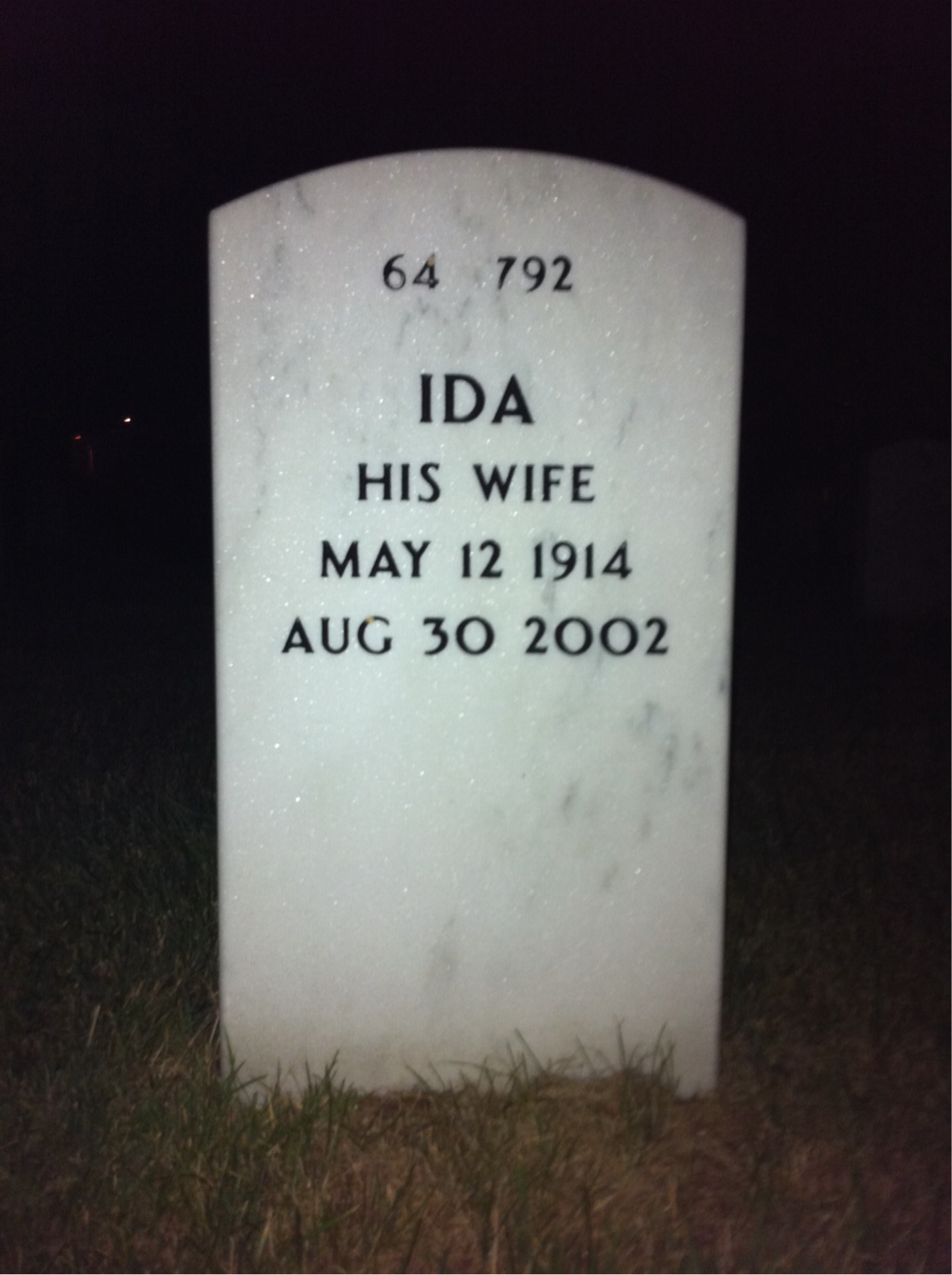 Back of headstone — Howard Rath