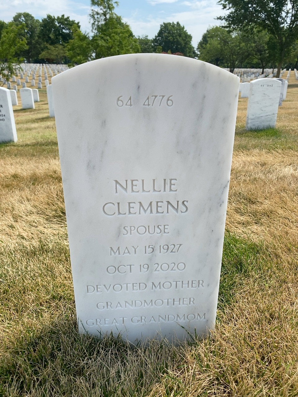 Back of headstone — Malcolm Mcdonald