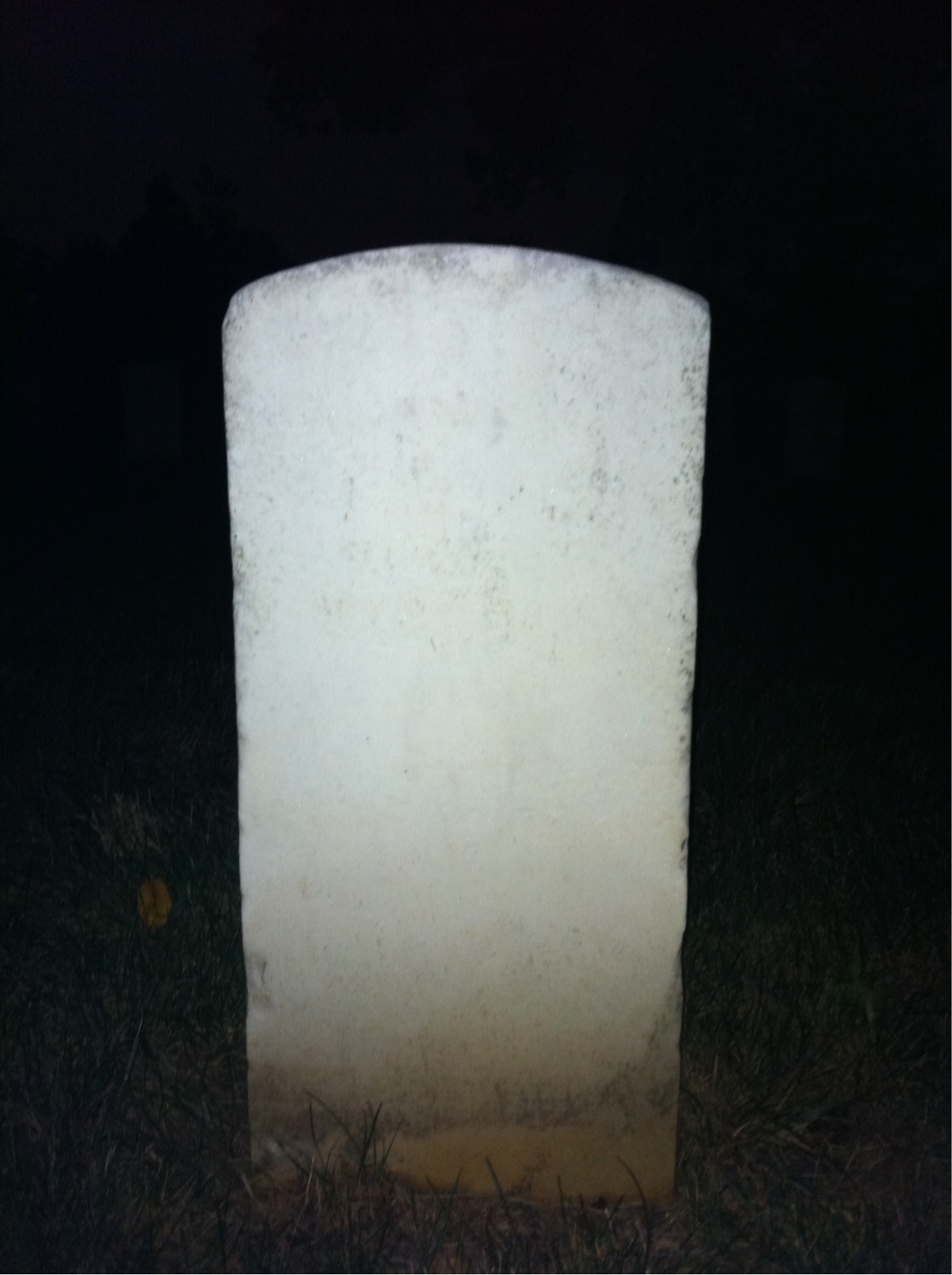 Back of headstone — Yale Minton