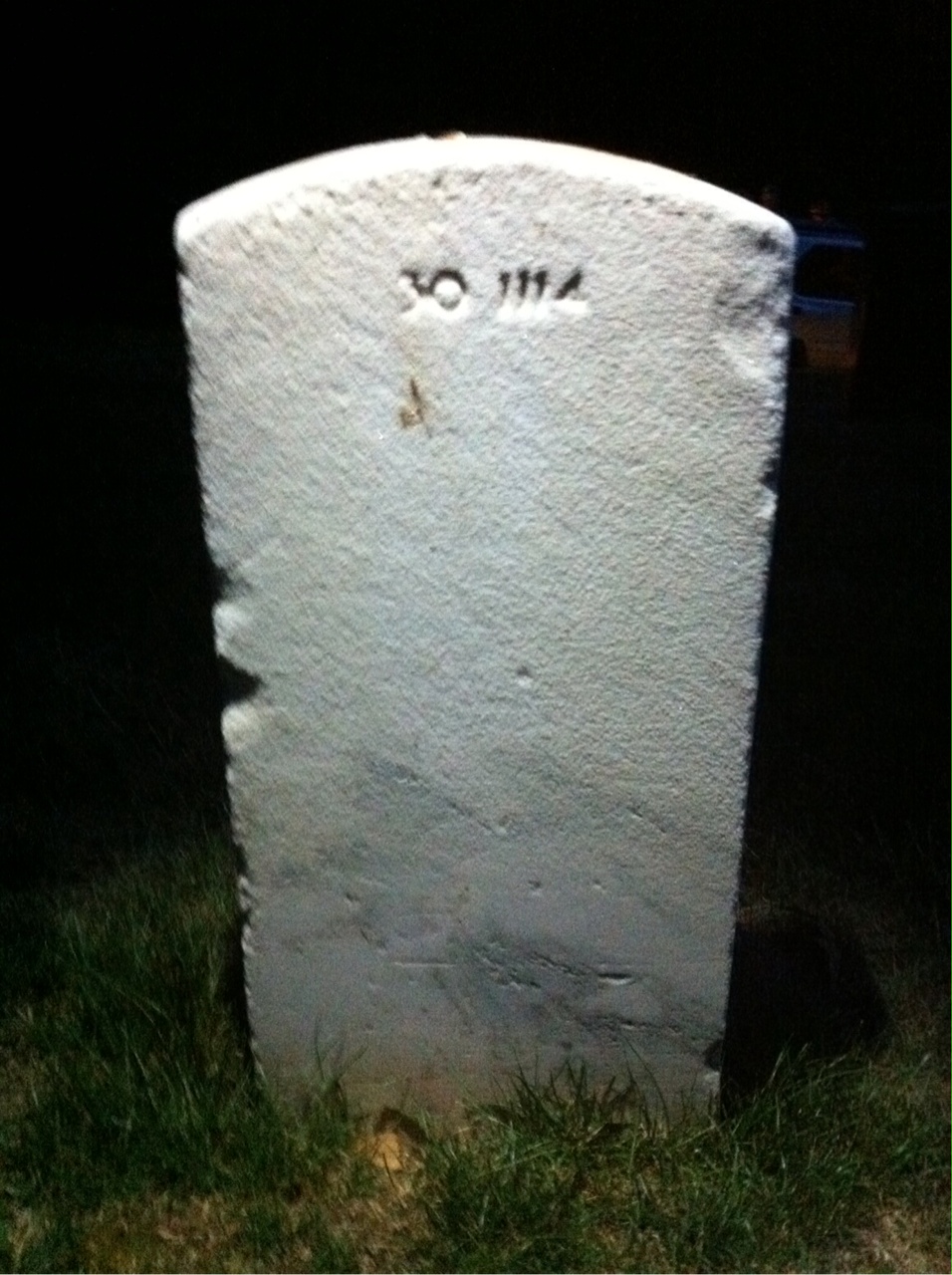 Back of headstone — Robert Strange