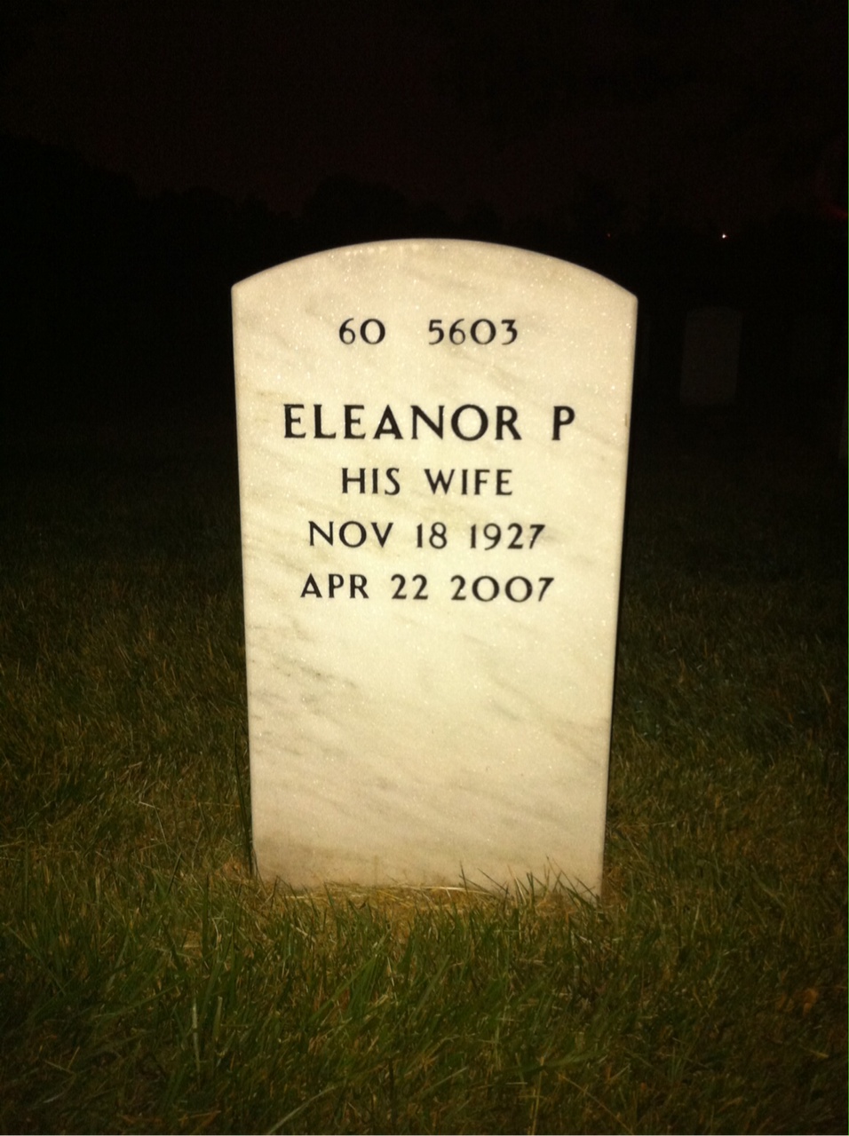 Back of headstone — Stanley Krol