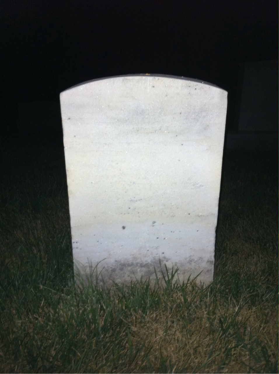 Back of headstone — Luther Morris