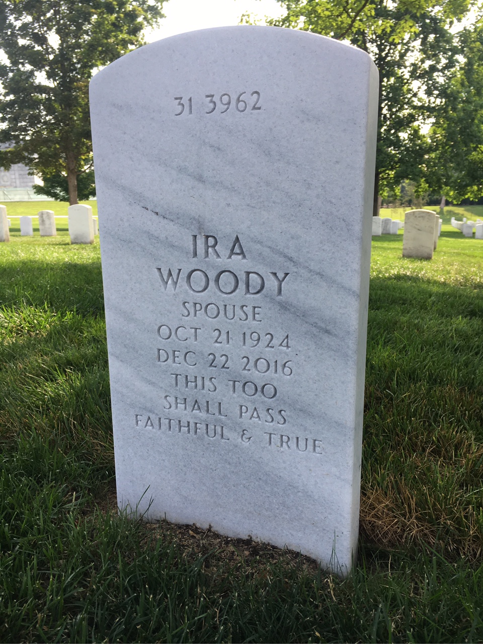 Back of headstone — Rhymer Myers