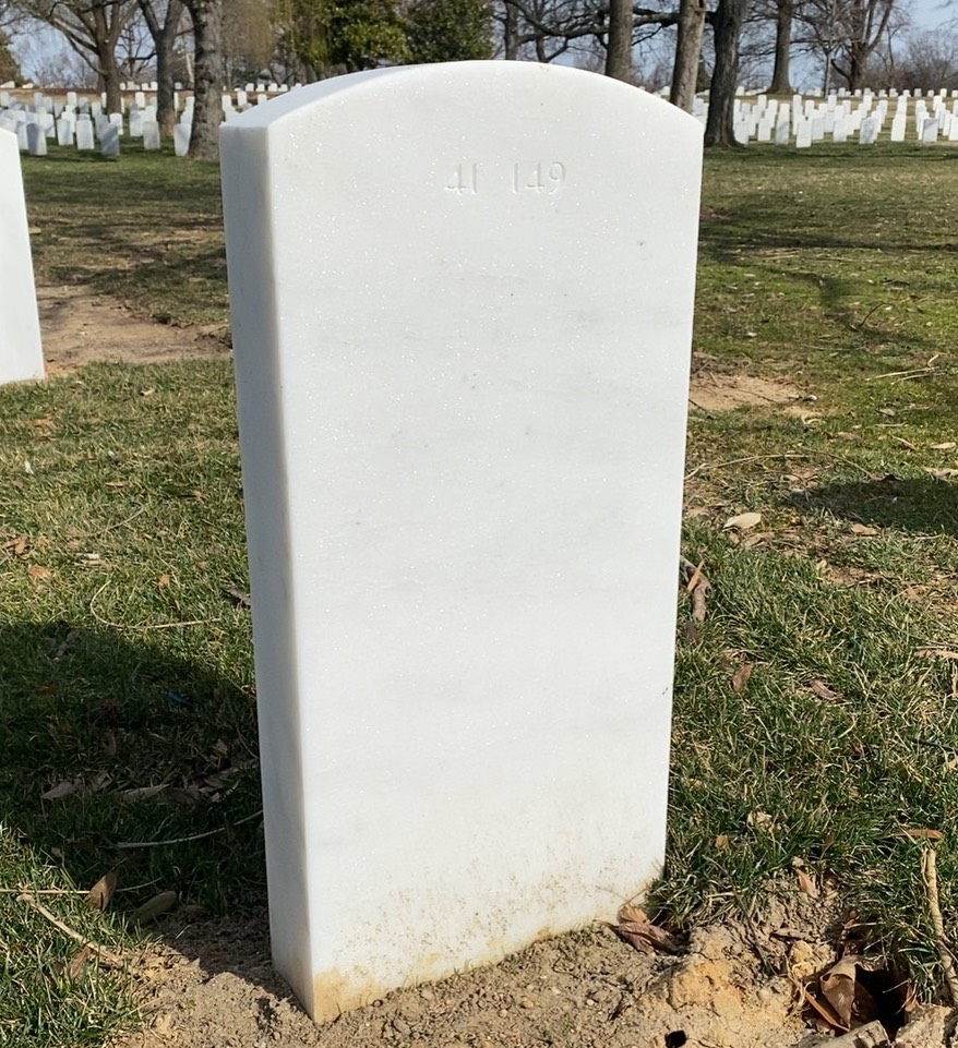 Back of headstone — Wallace Holden