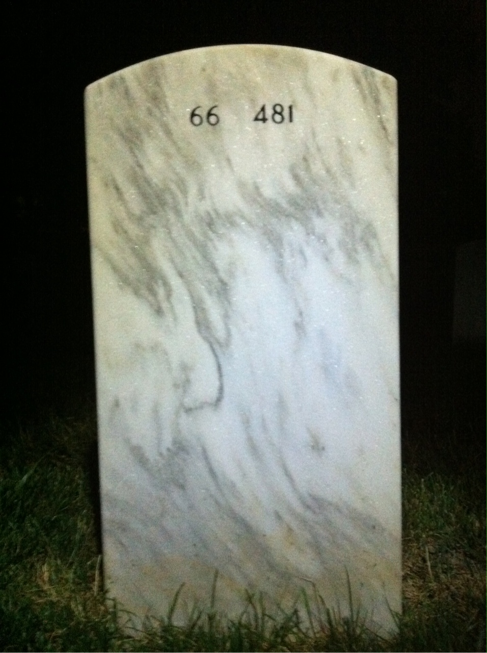 Back of headstone — Thomas Smith
