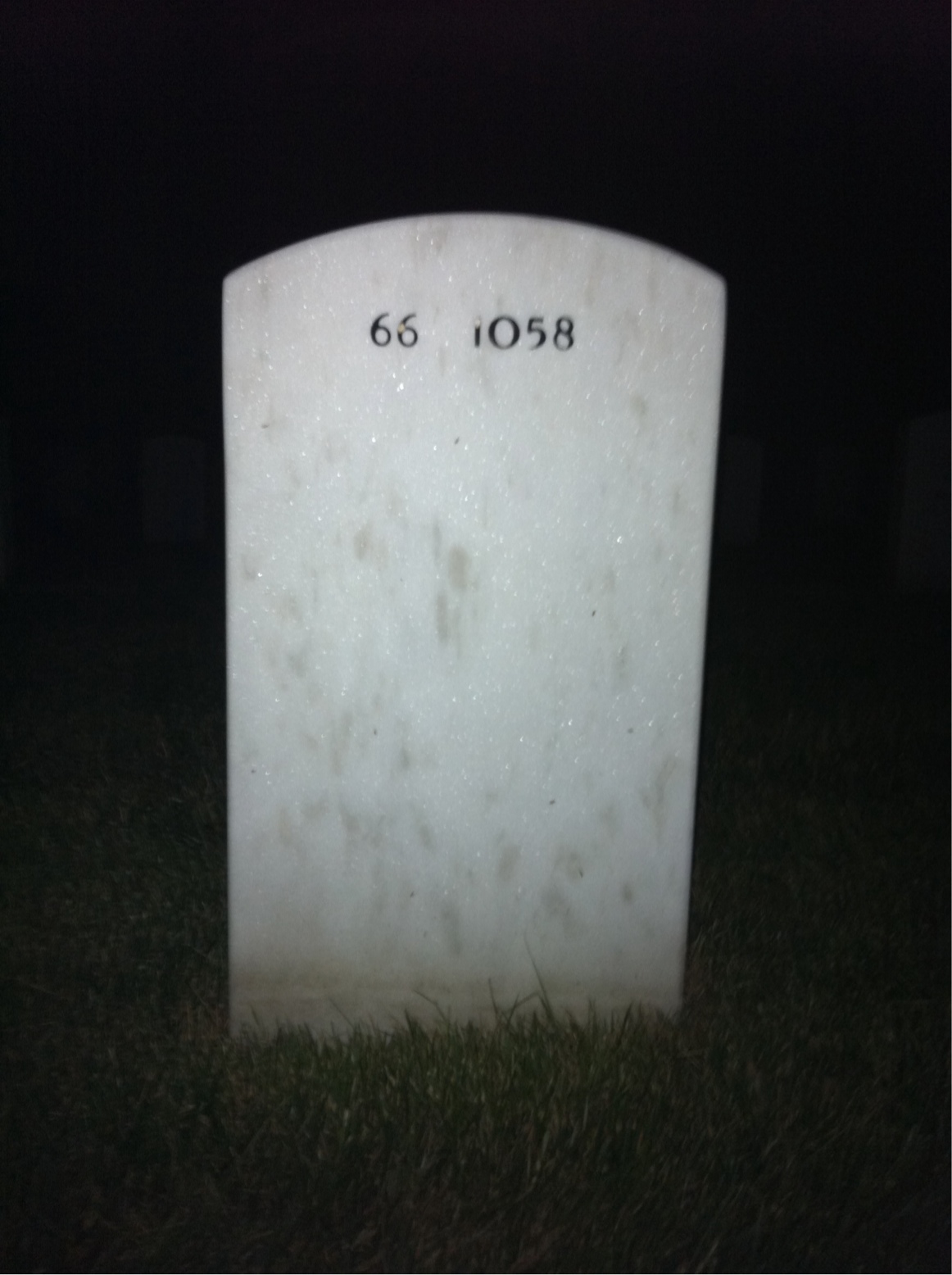 Back of headstone — Edward Heflin