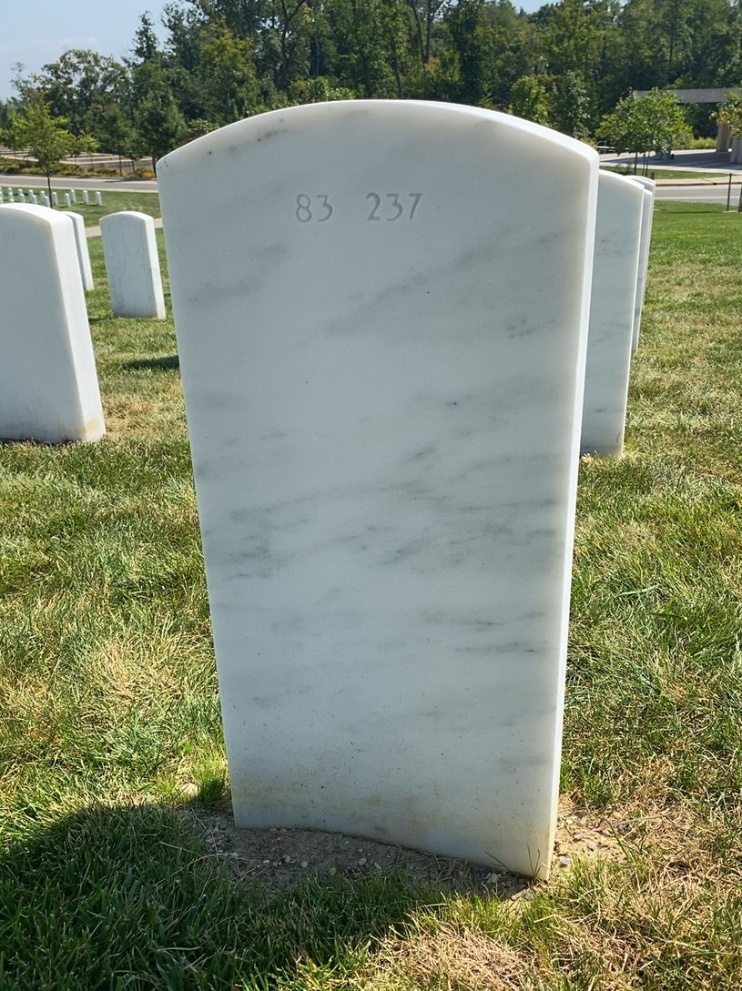 Back of headstone — Scott M Powers