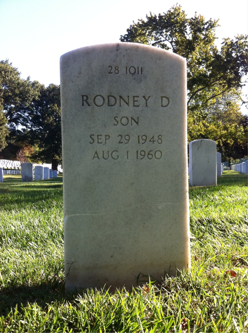 Back of headstone — William Mcknight