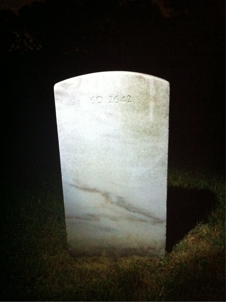 Back of headstone — John Ball