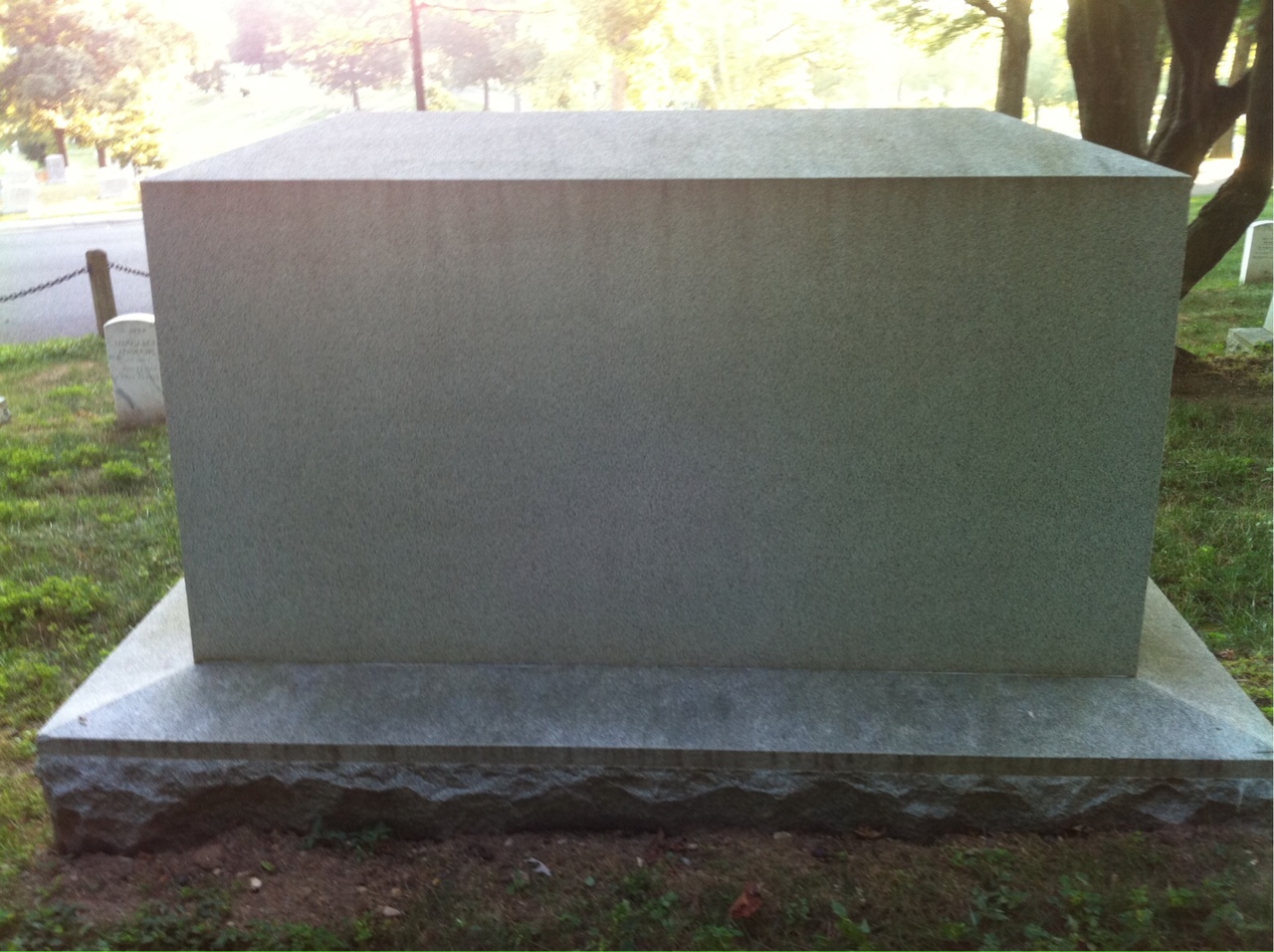 Back of headstone — Margaret Collins