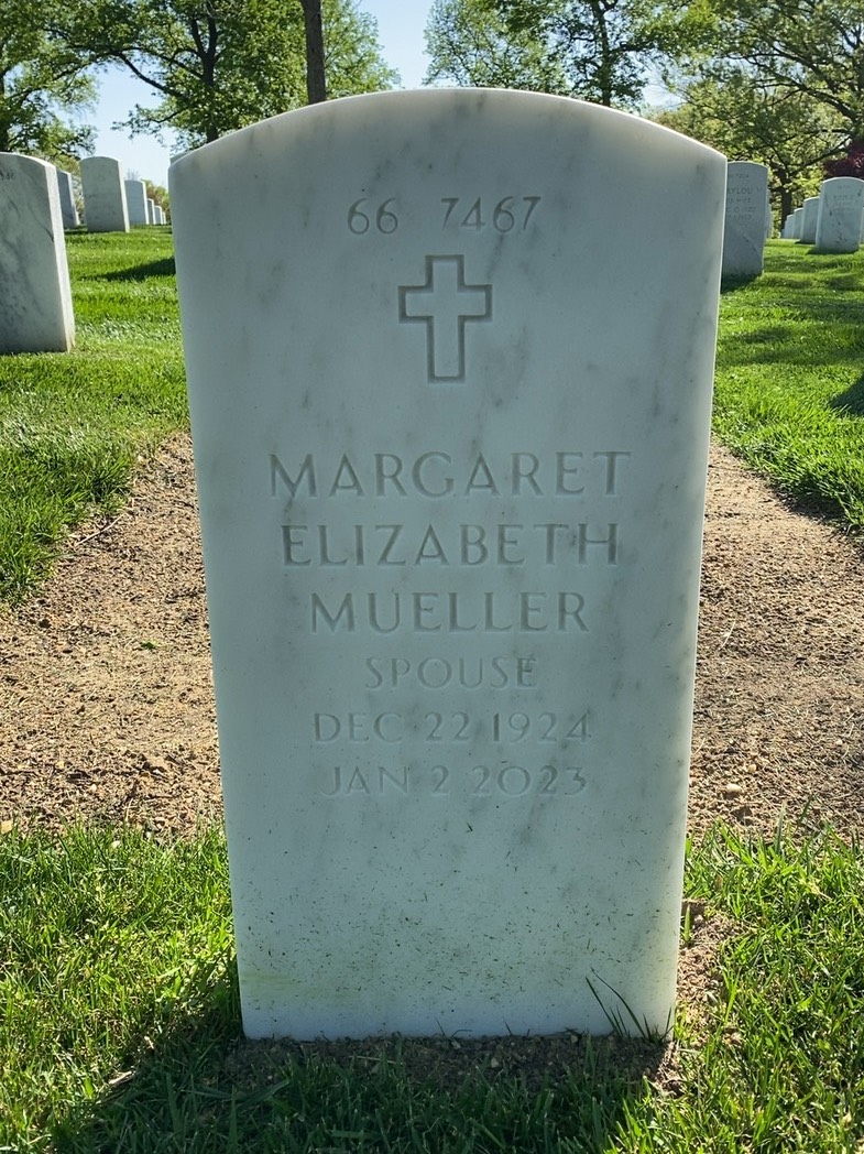 Back of headstone — William Parker