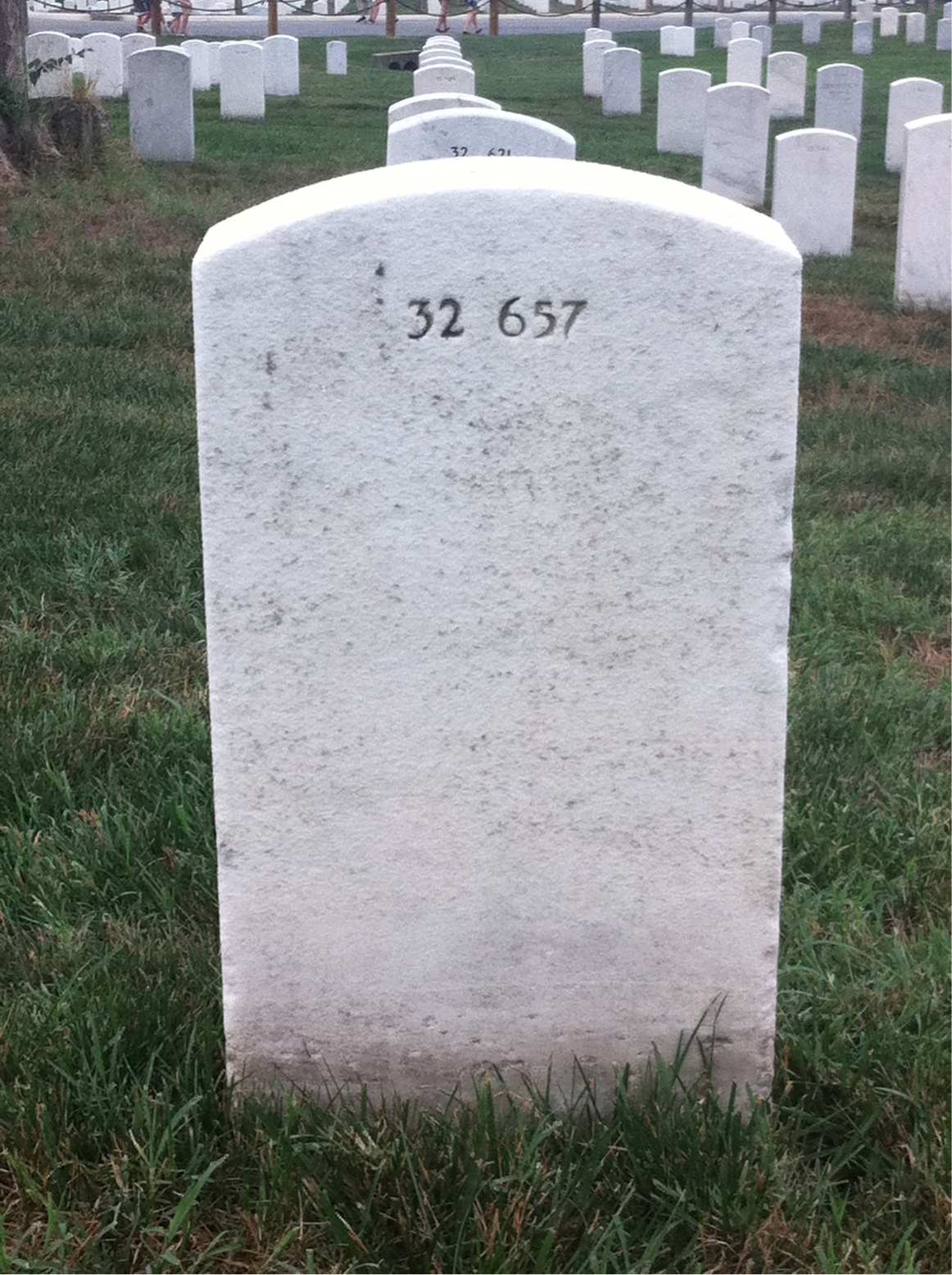 Back of headstone — Burl Minifield
