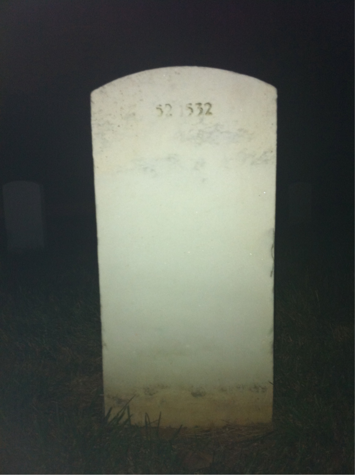 Back of headstone — Edward Crim