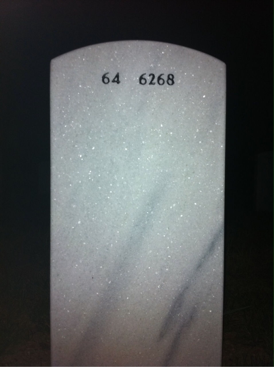 Back of headstone — Brice Ballou