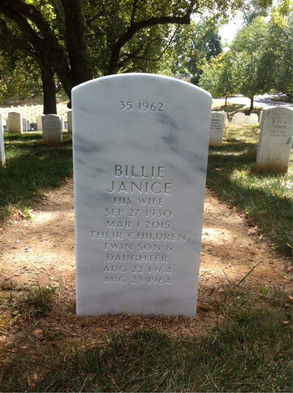 Back of headstone — Robert Webster