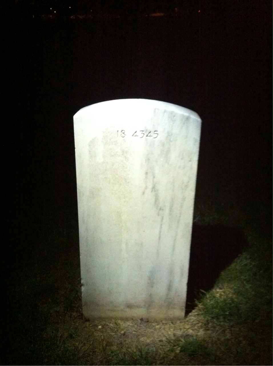 Back of headstone — Henry Apel