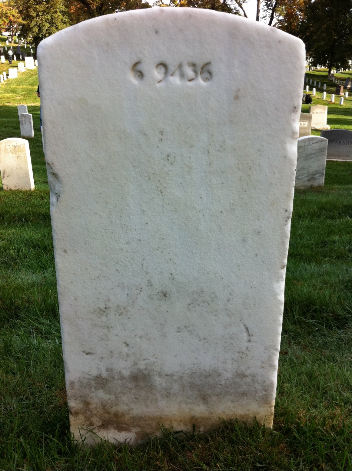 Back of headstone — Anna Crocker