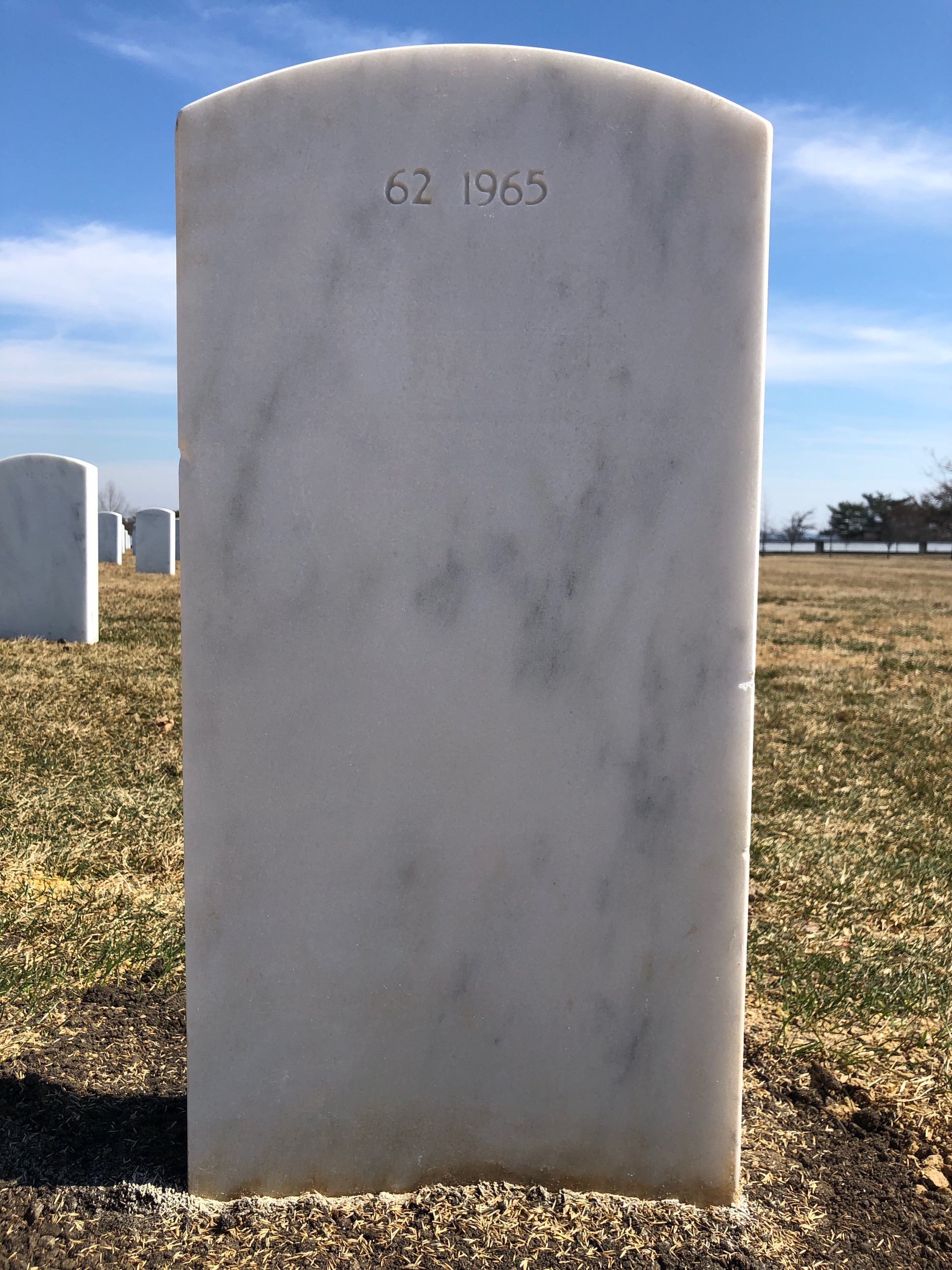 Back of headstone — Sally Minor