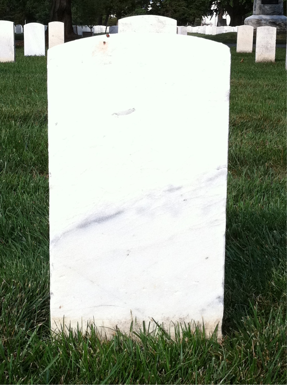 Back of headstone — John Moreland