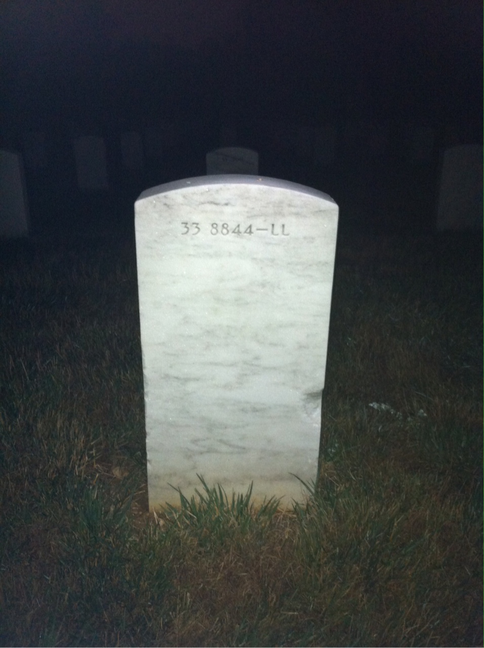 Back of headstone — Not Captured Ardis