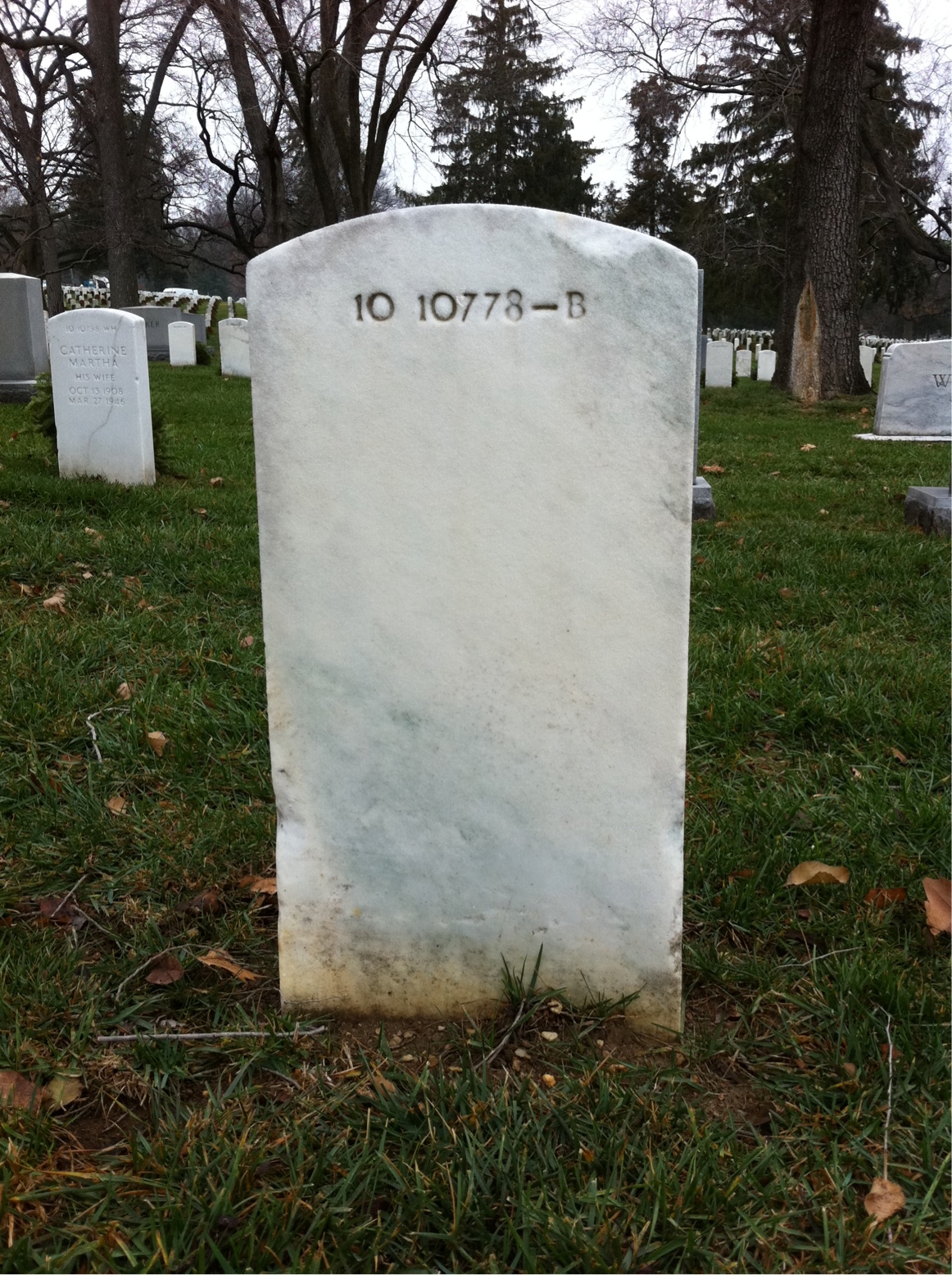 Back of headstone — Sydney Arnold