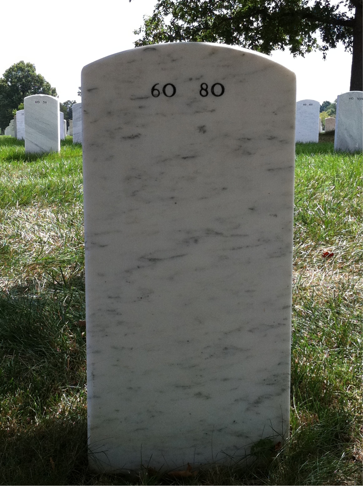 Back of headstone — John Mackie