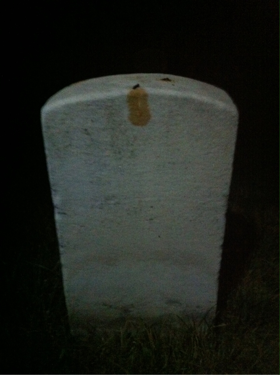 Back of headstone — Tuttle Miller