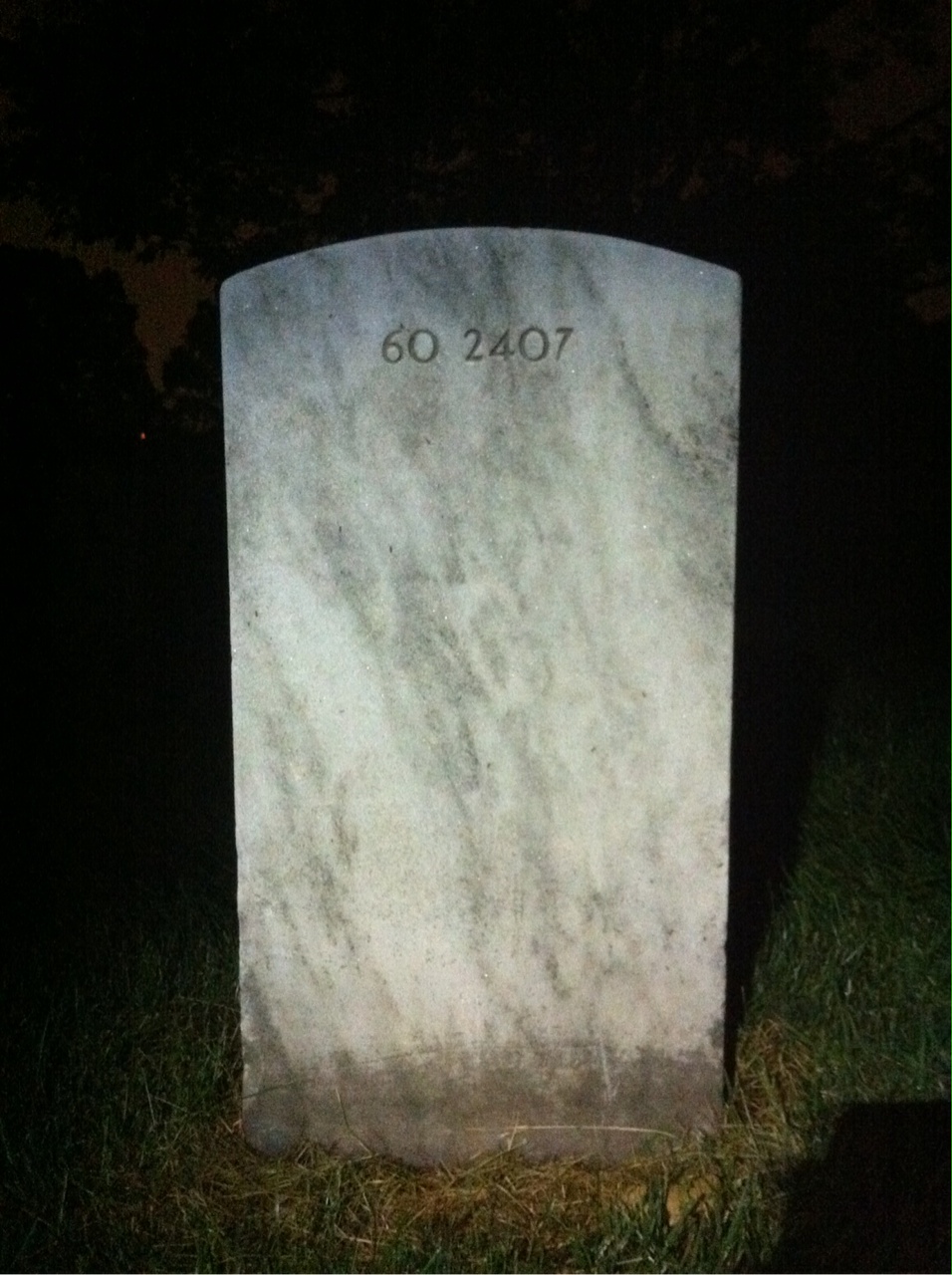 Back of headstone — Clarence Benoit