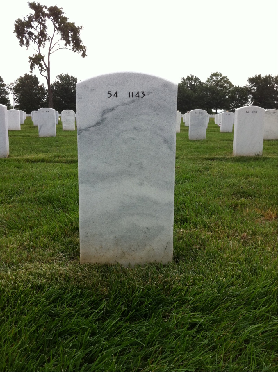 Back of headstone — Dennis Kezer