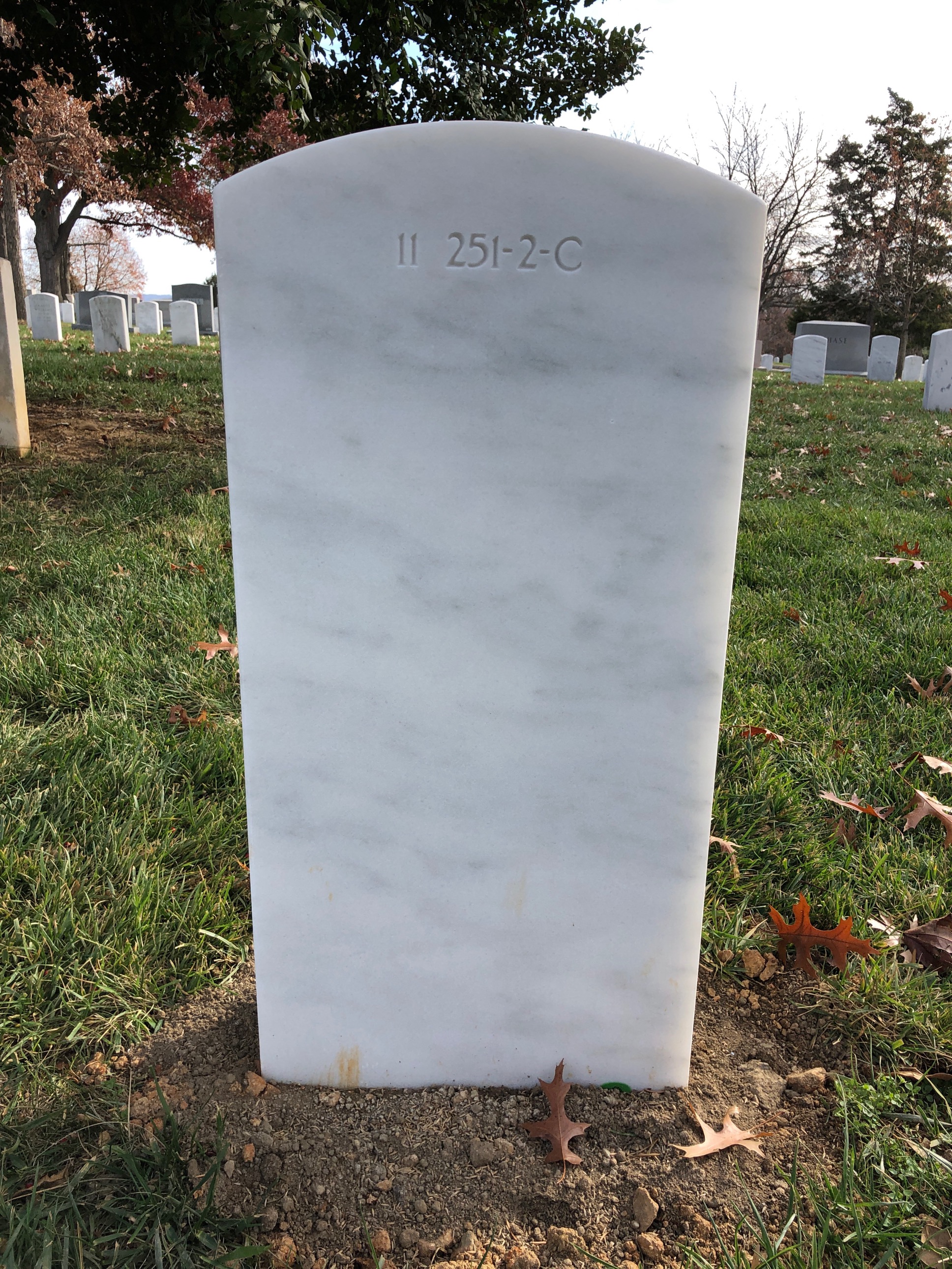 Back of headstone — Matthew M Wiegand