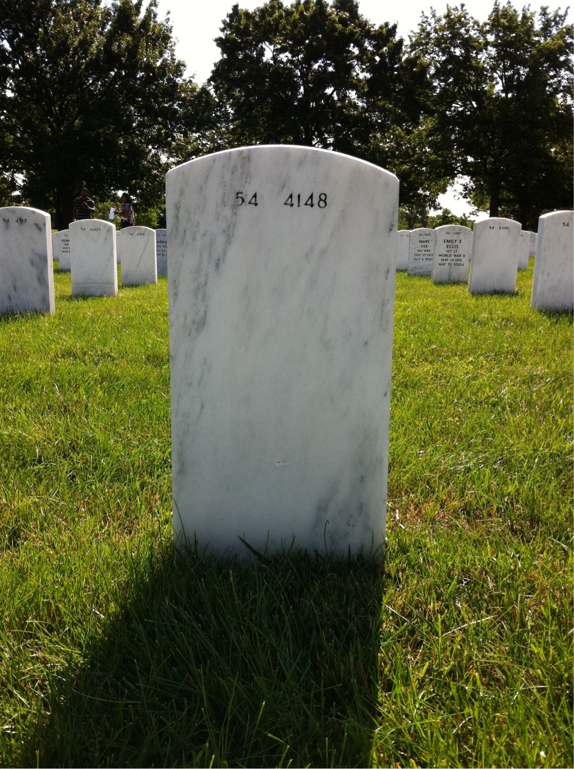 Back of headstone — Leonard Cook