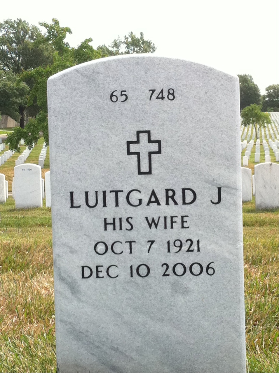 Back of headstone — Robert Bower