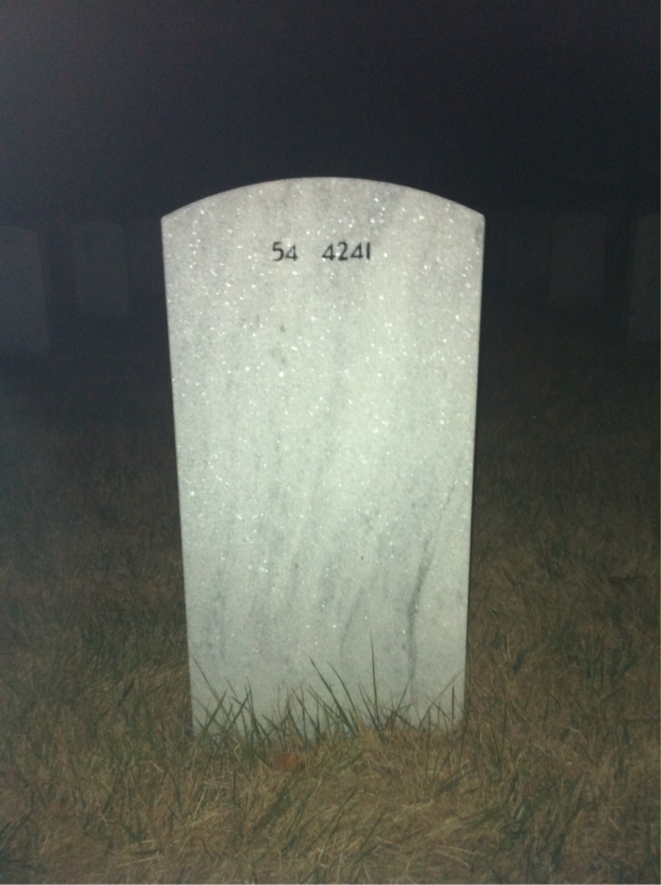 Back of headstone — Robert Kennedy