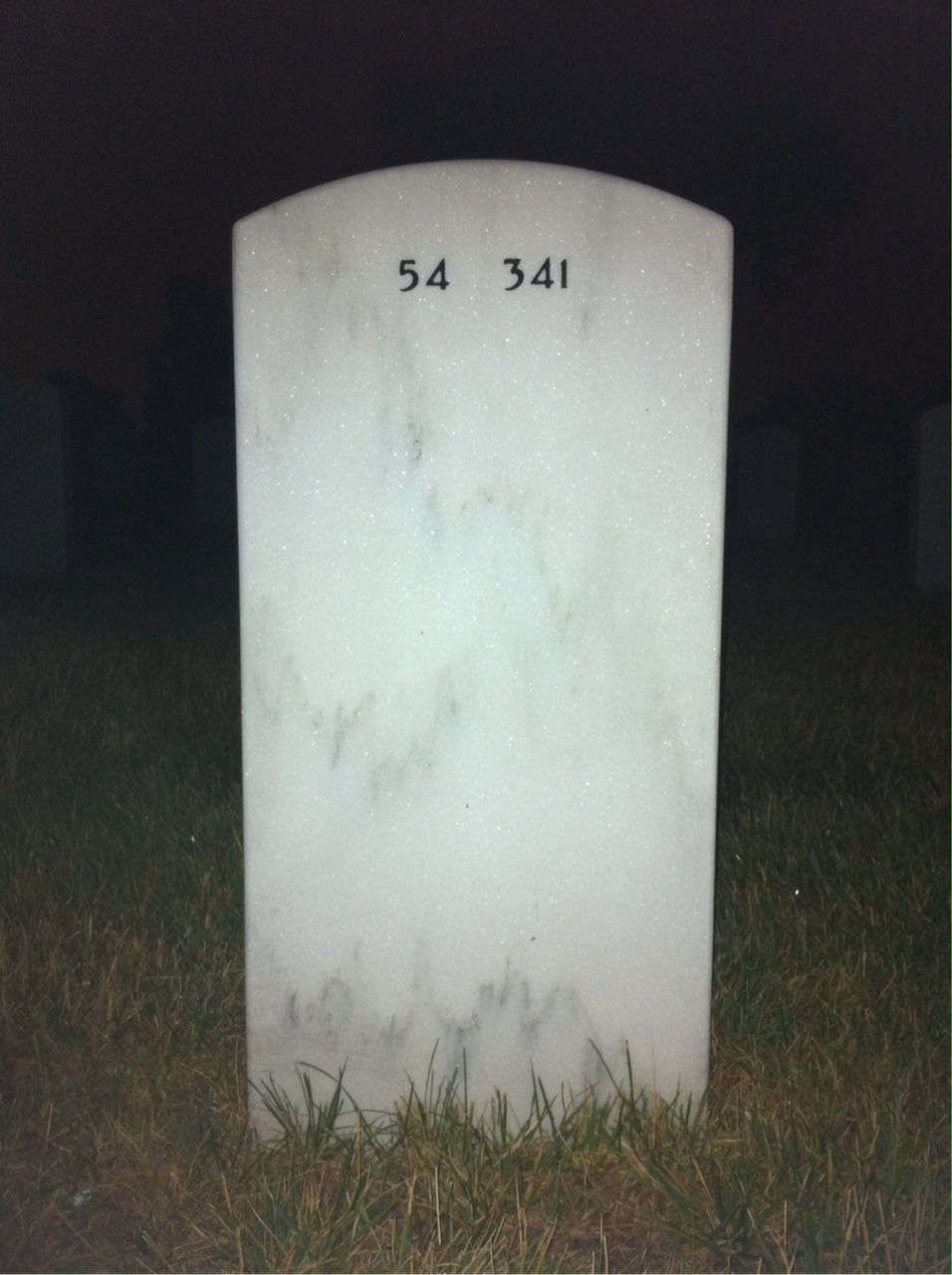 Back of headstone — Stephen Slaton