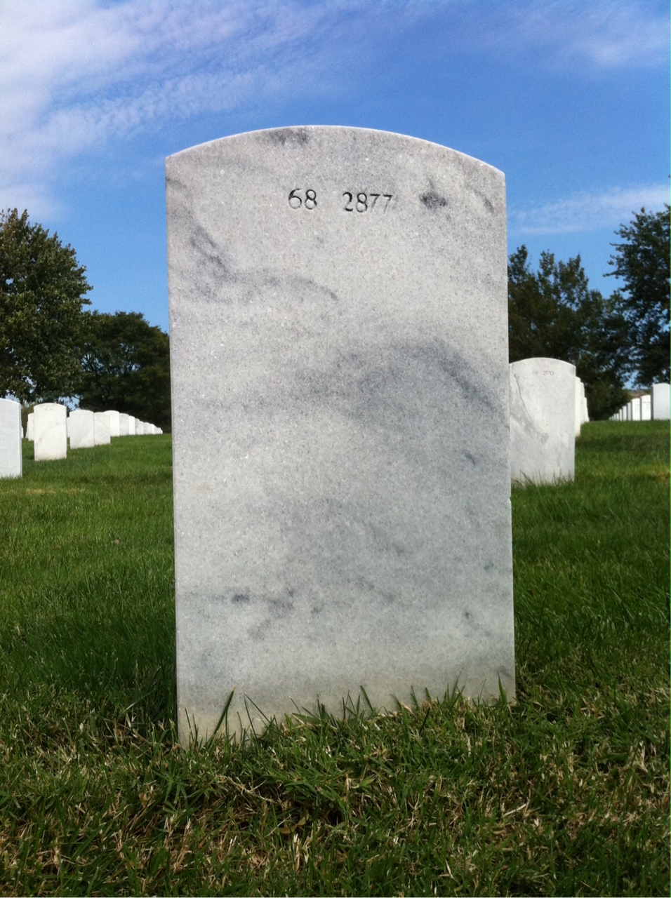 Back of headstone — Winifred Love