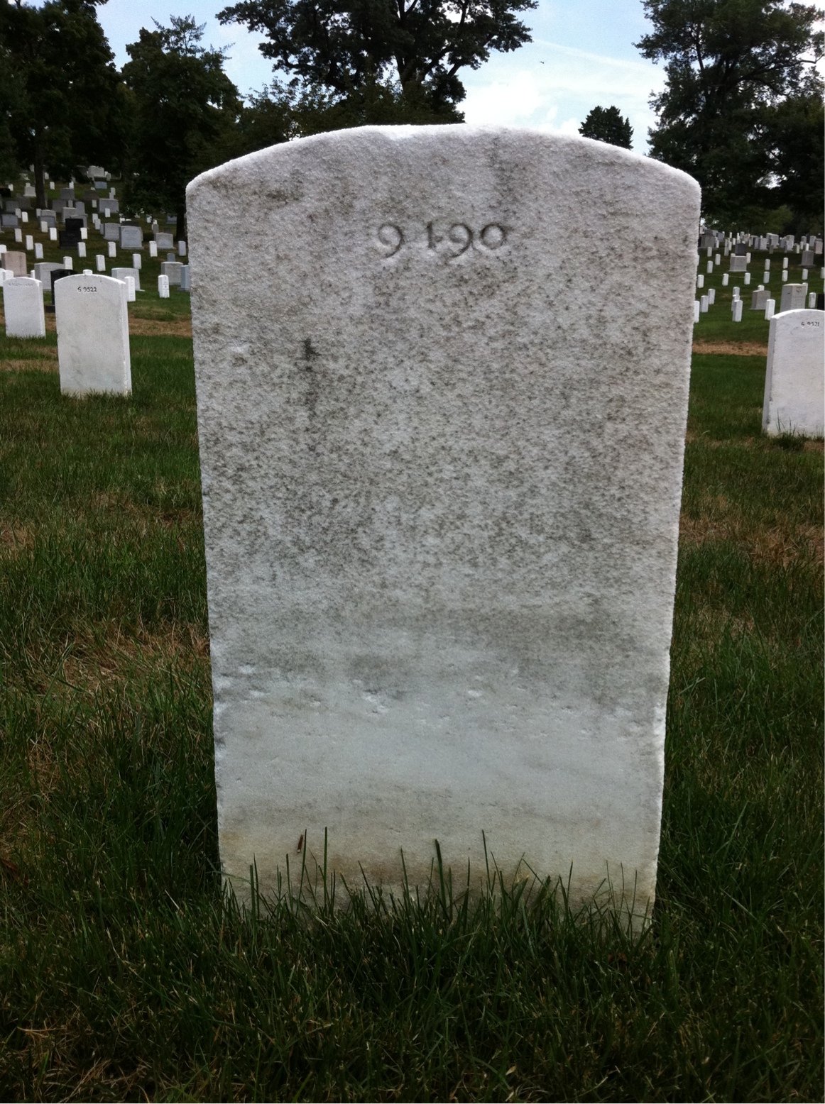 Back of headstone — Mary Baily