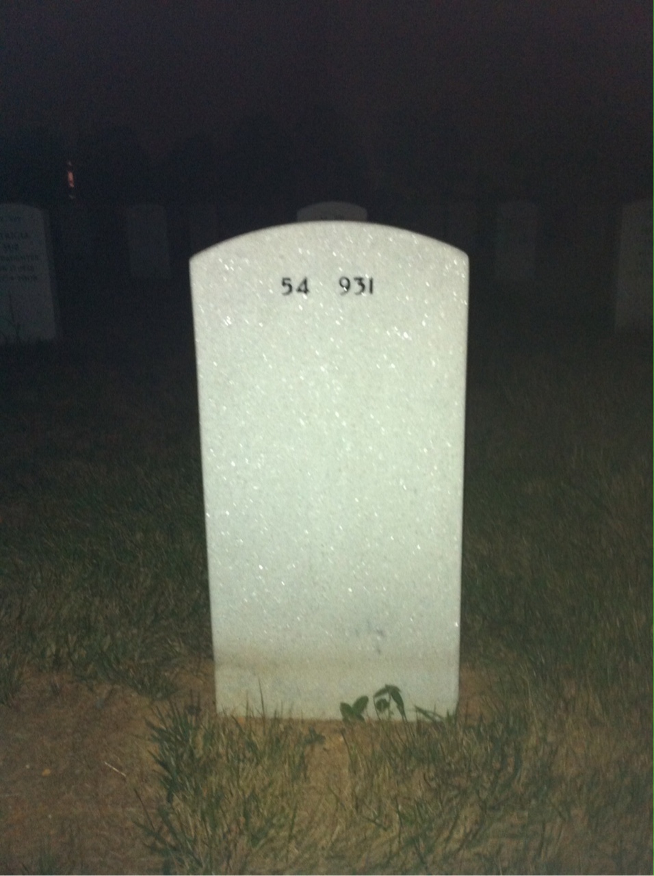 Back of headstone — Roland Weiss