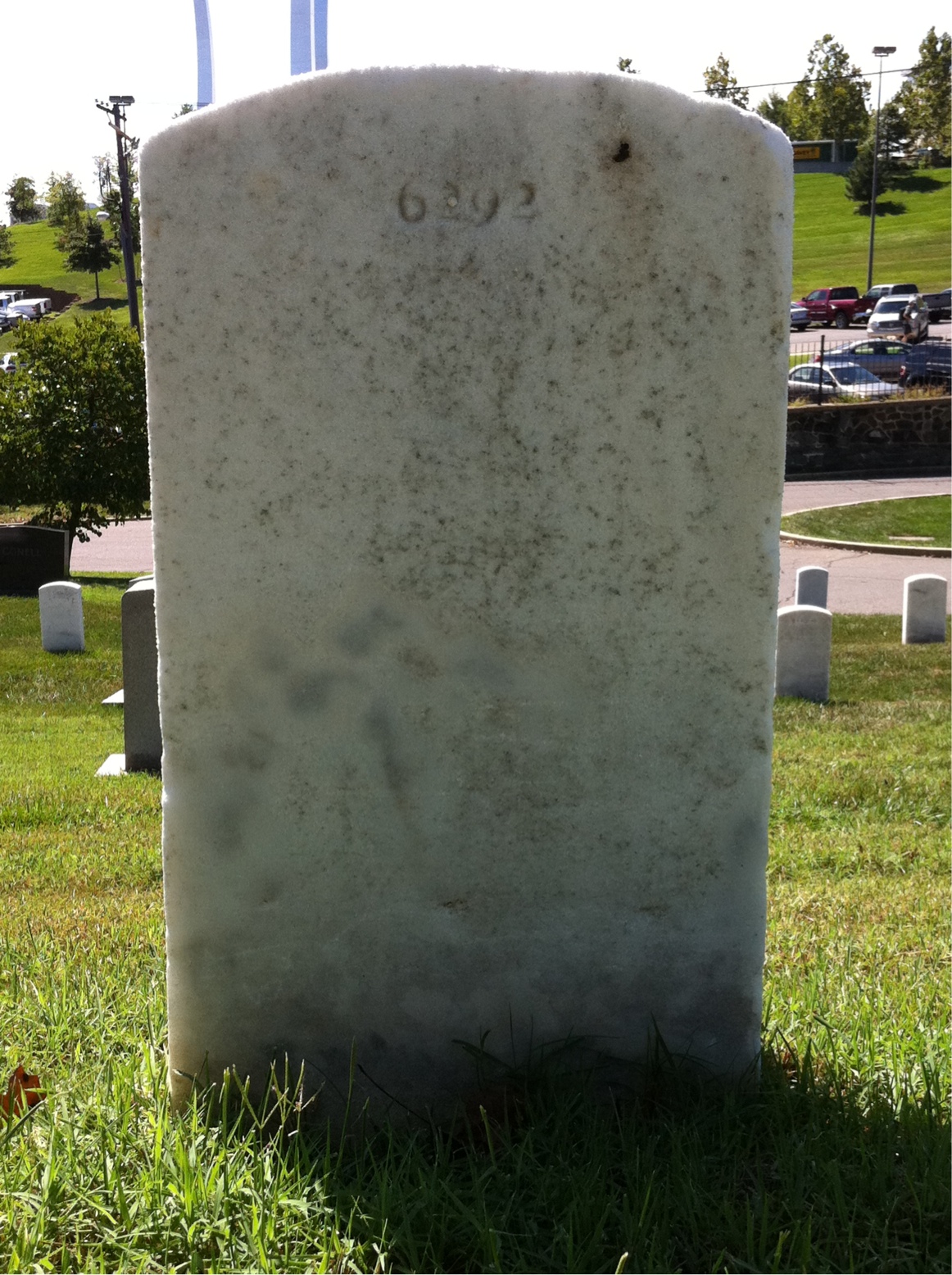 Back of headstone — William Myers