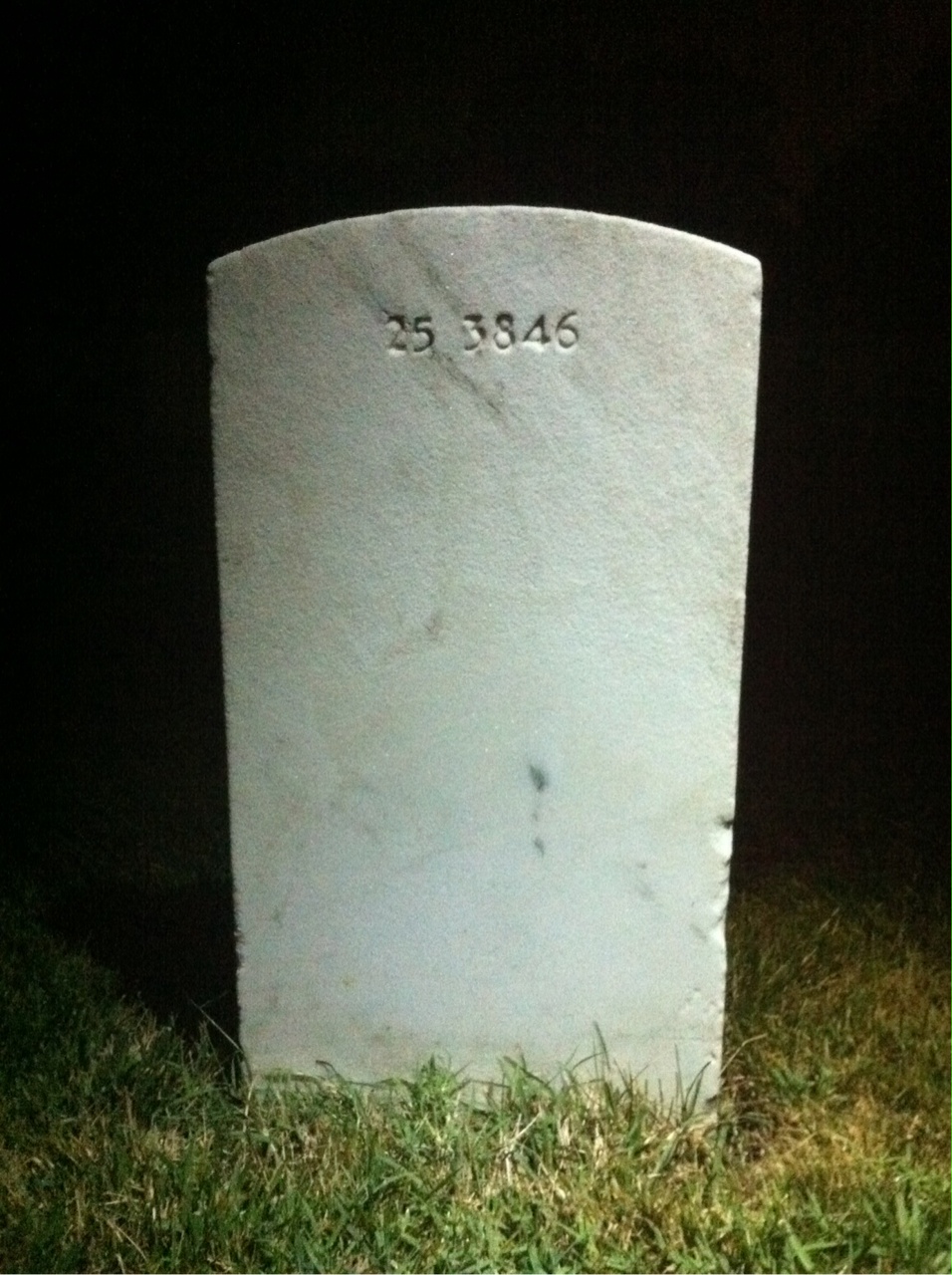 Back of headstone — Evelyn Murphy