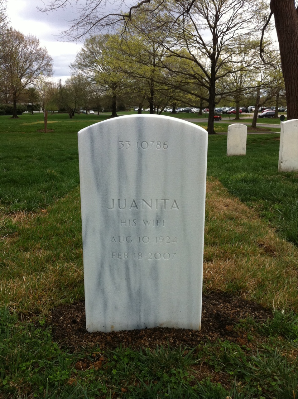 Back of headstone — Melvin Ransom