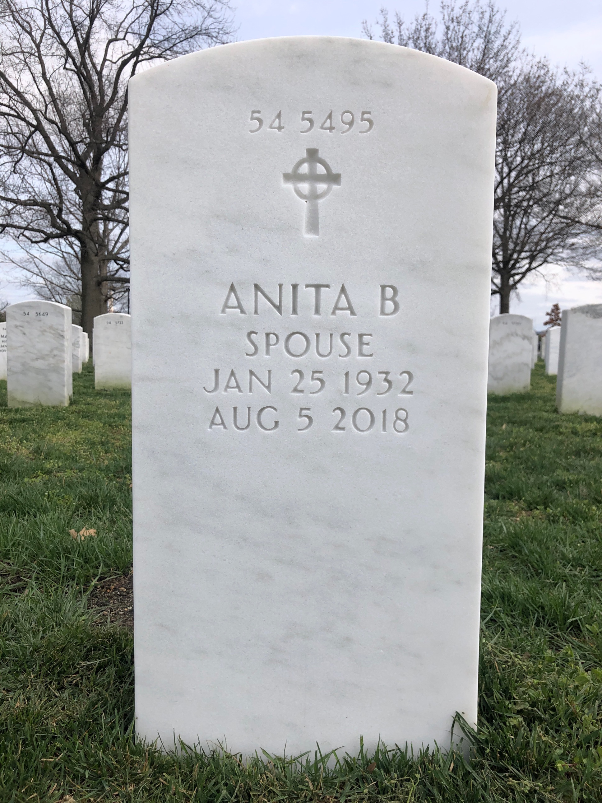 Back of headstone — Stanley Sawczuk