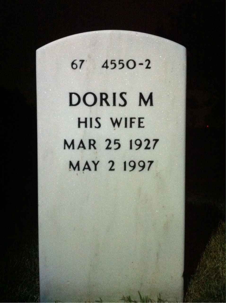 Back of headstone — James Groves