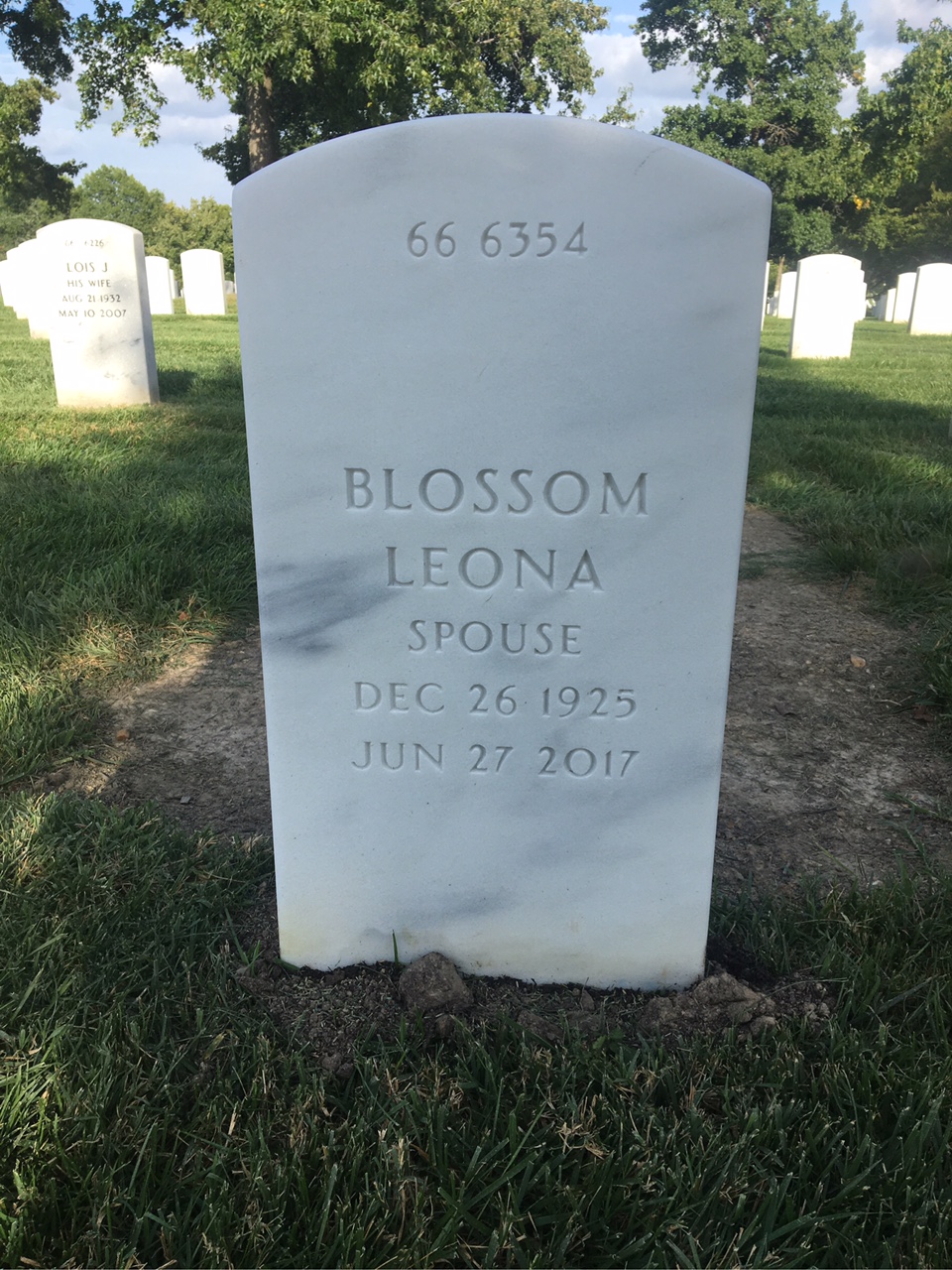 Back of headstone — William Frank Bryant