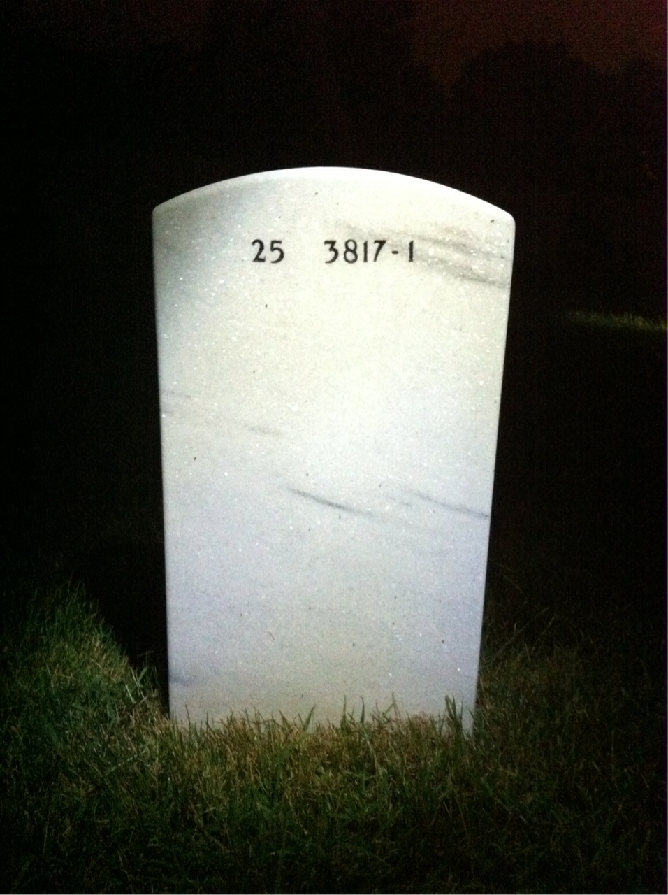 Back of headstone — Elma Walton