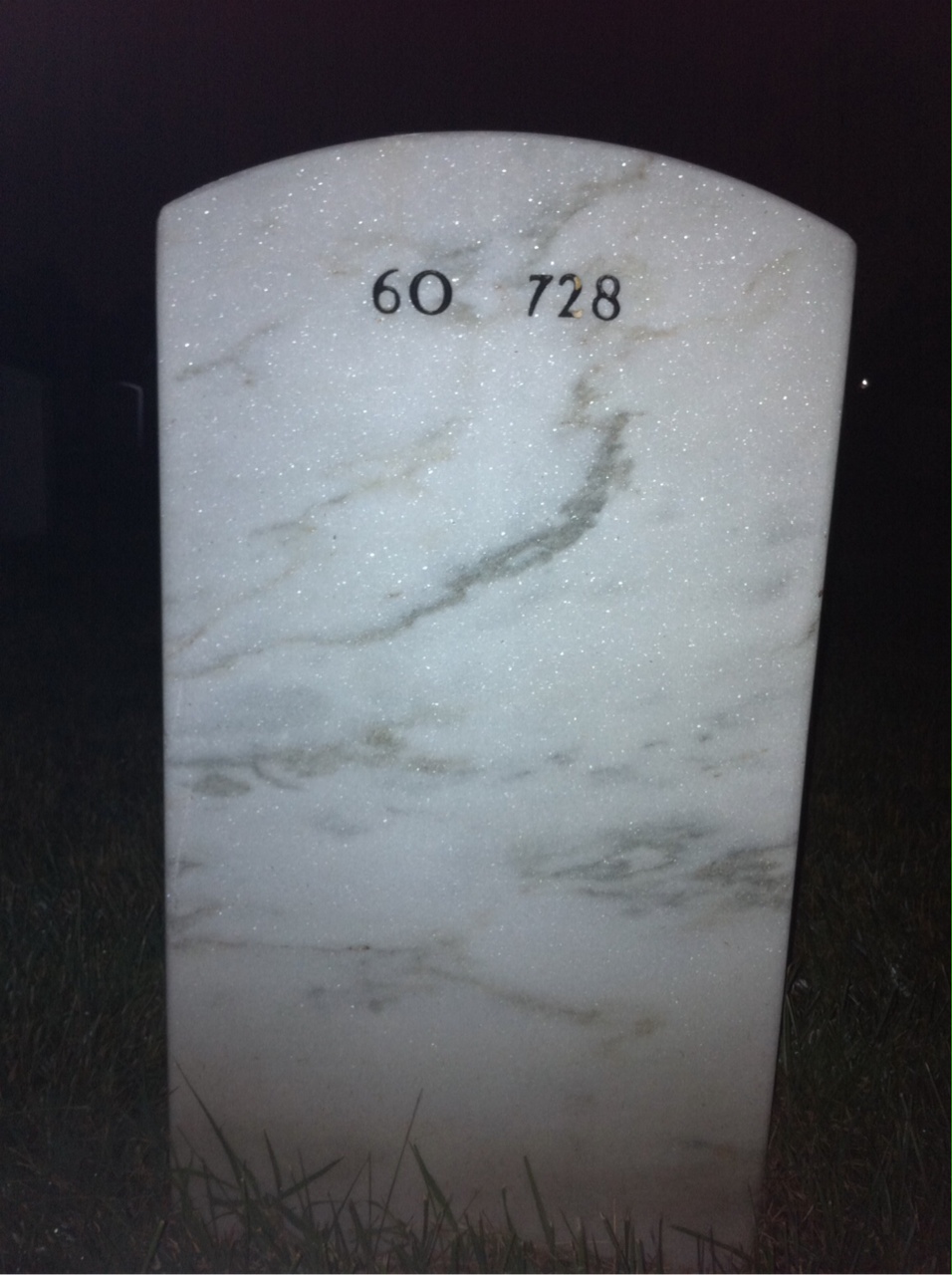 Back of headstone — Robert Walsh