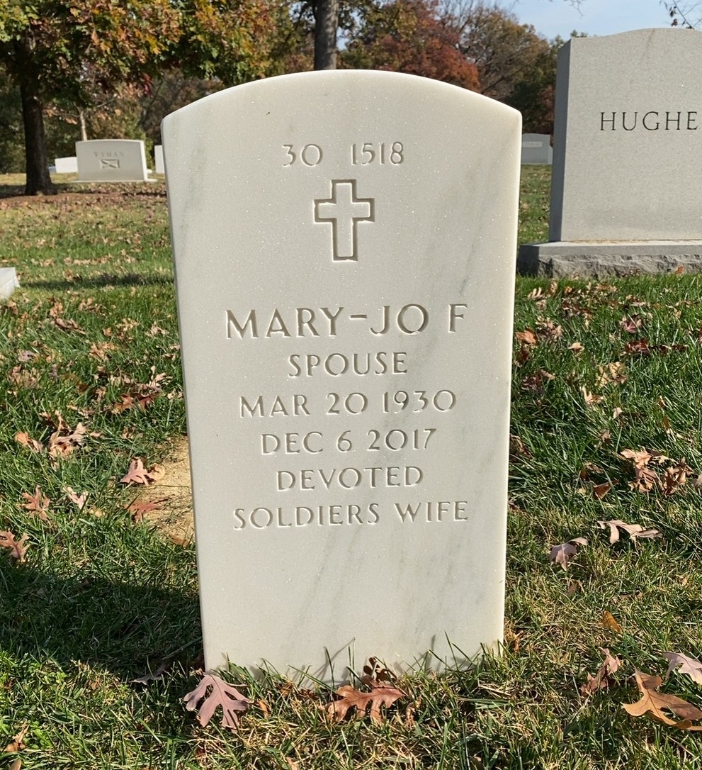 Back of headstone — James Aarestad