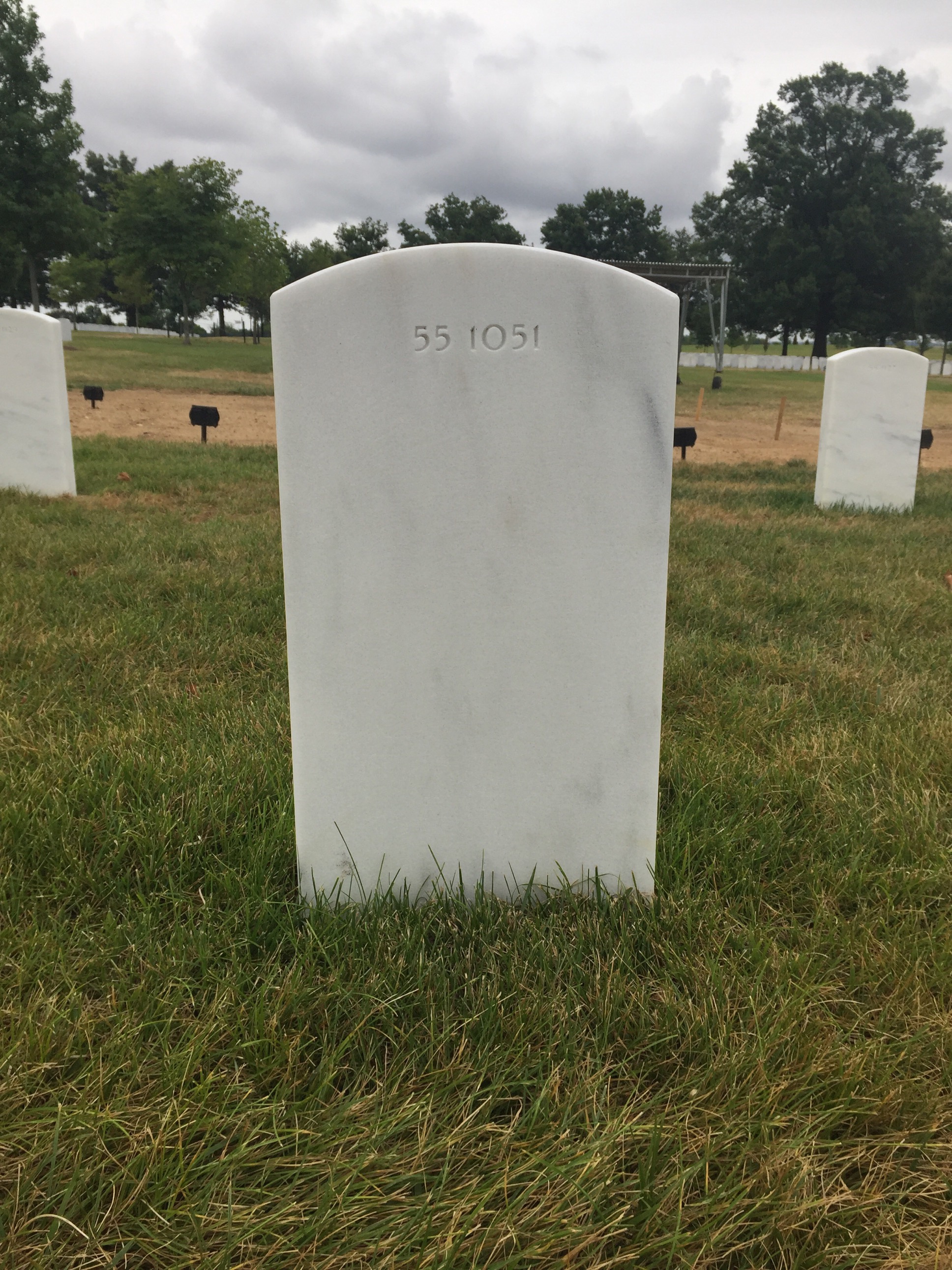 Back of headstone — Charlie Wright