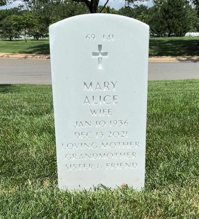 Back of headstone — Orland Sturm