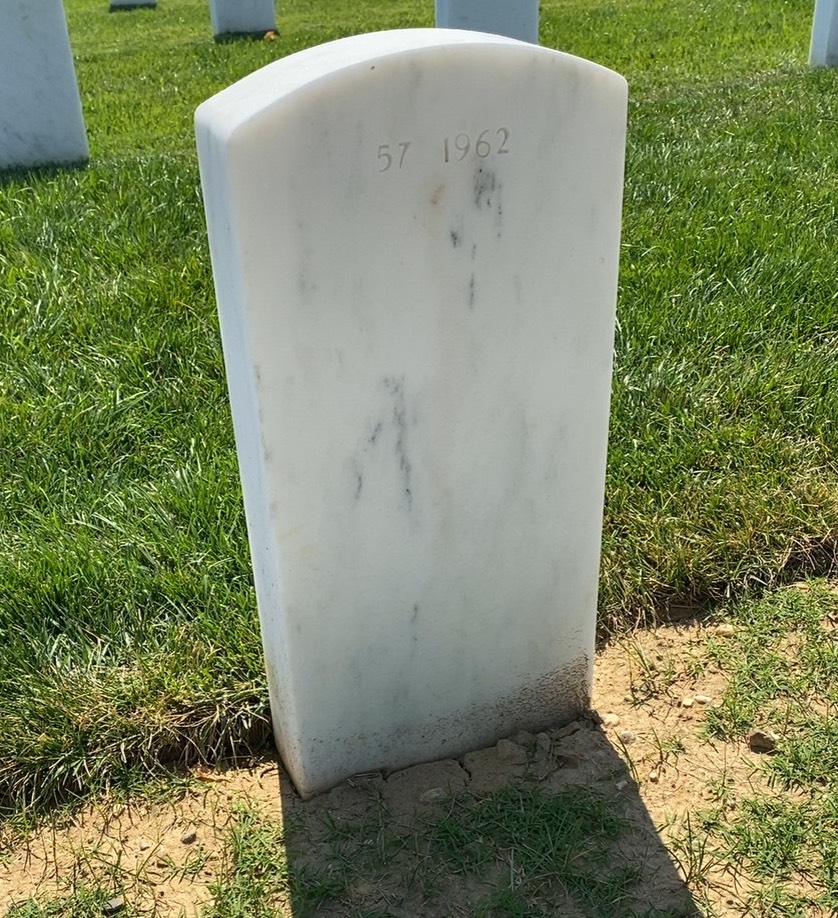 Back of headstone — Dennis Mckell