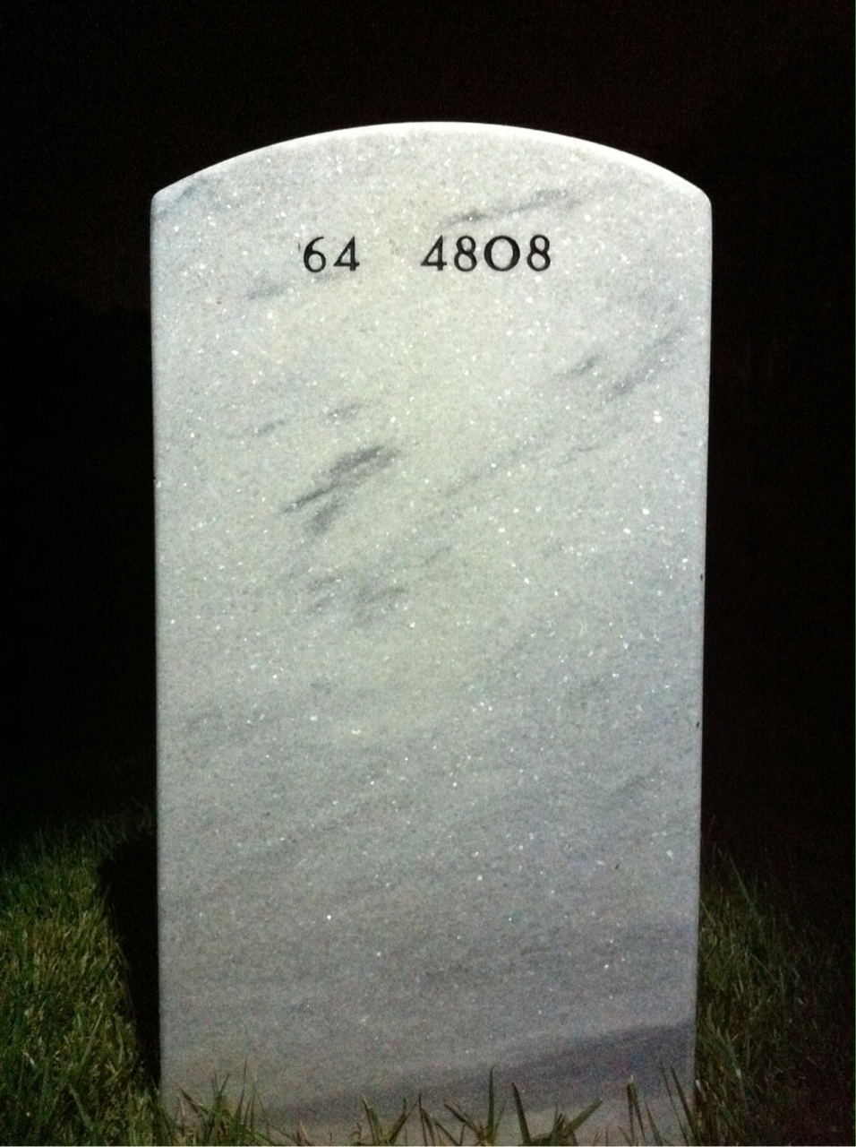 Back of headstone — Michael Janosky
